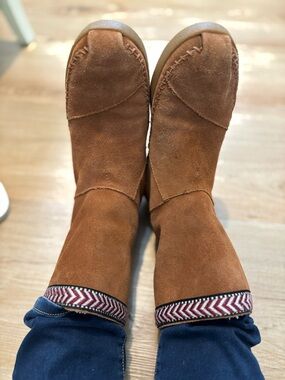 Toms Nepal Brown Leather Boots